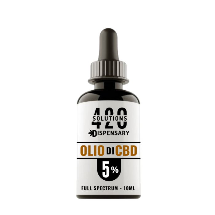 OLIO DI CBD 5% (500MG) 10 ml