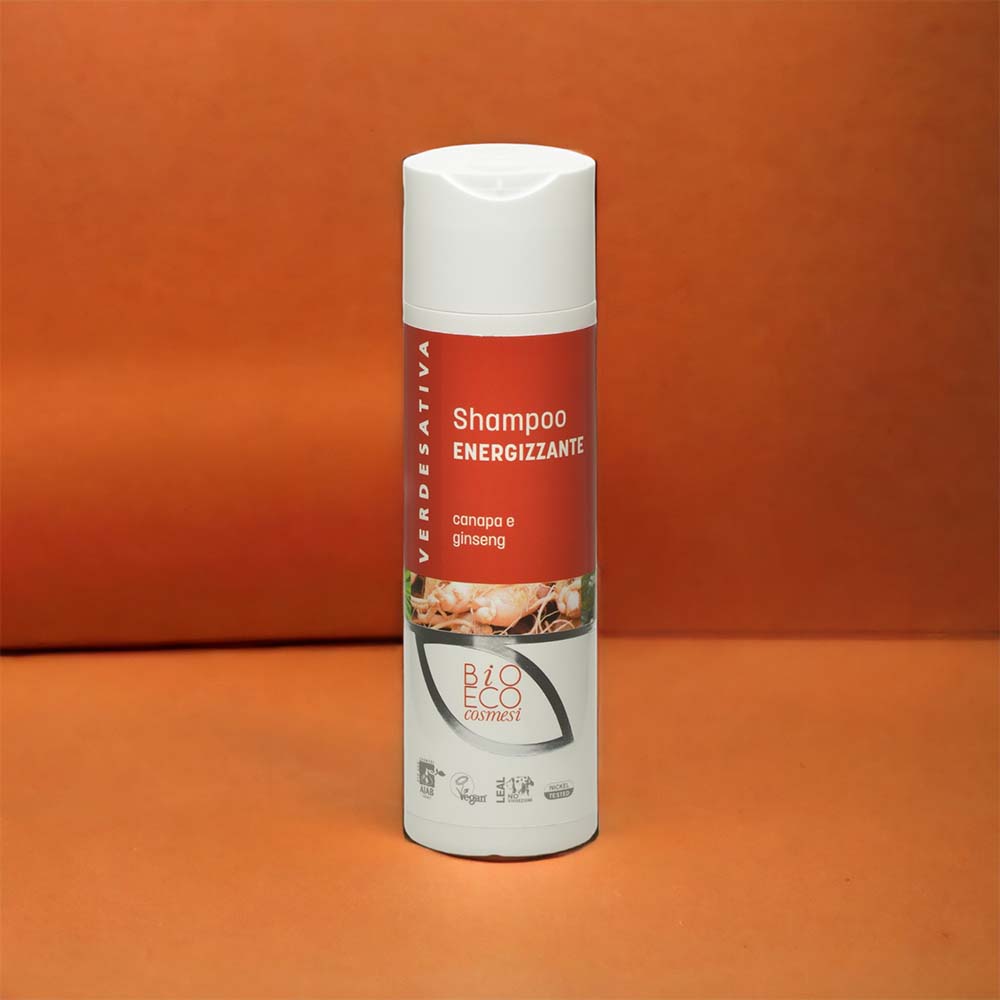 SHAMPOO ENERGIZZANTE ALLA CANAPA E GINSENG 200ML VERDESATIVA