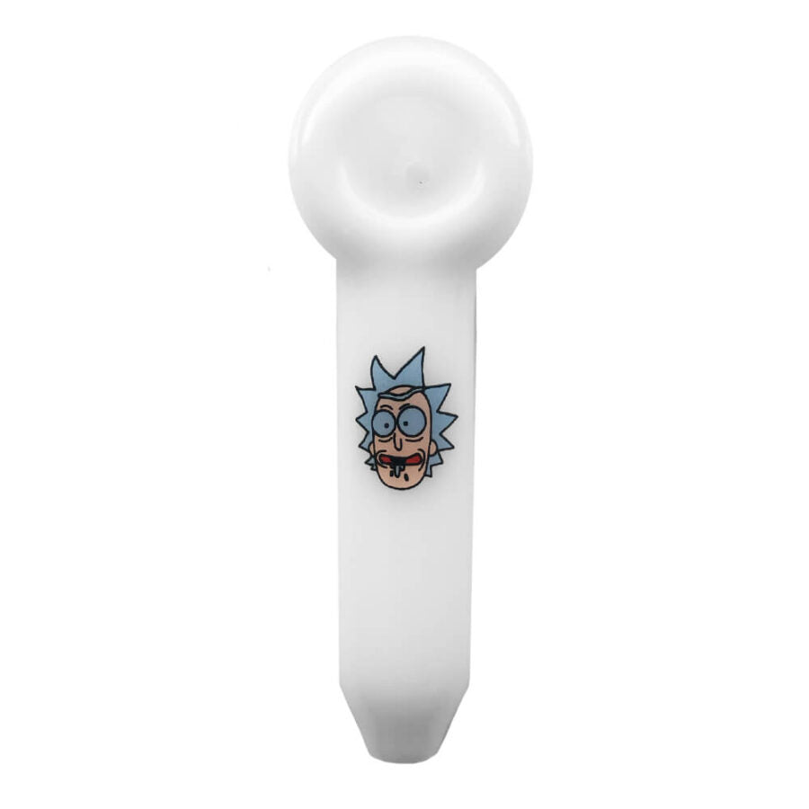 PIPA RICK & MORTY WHITE FULL GLASS - shop420solutions